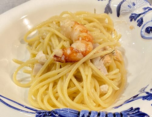 Spaghetto con pesce fresco misto