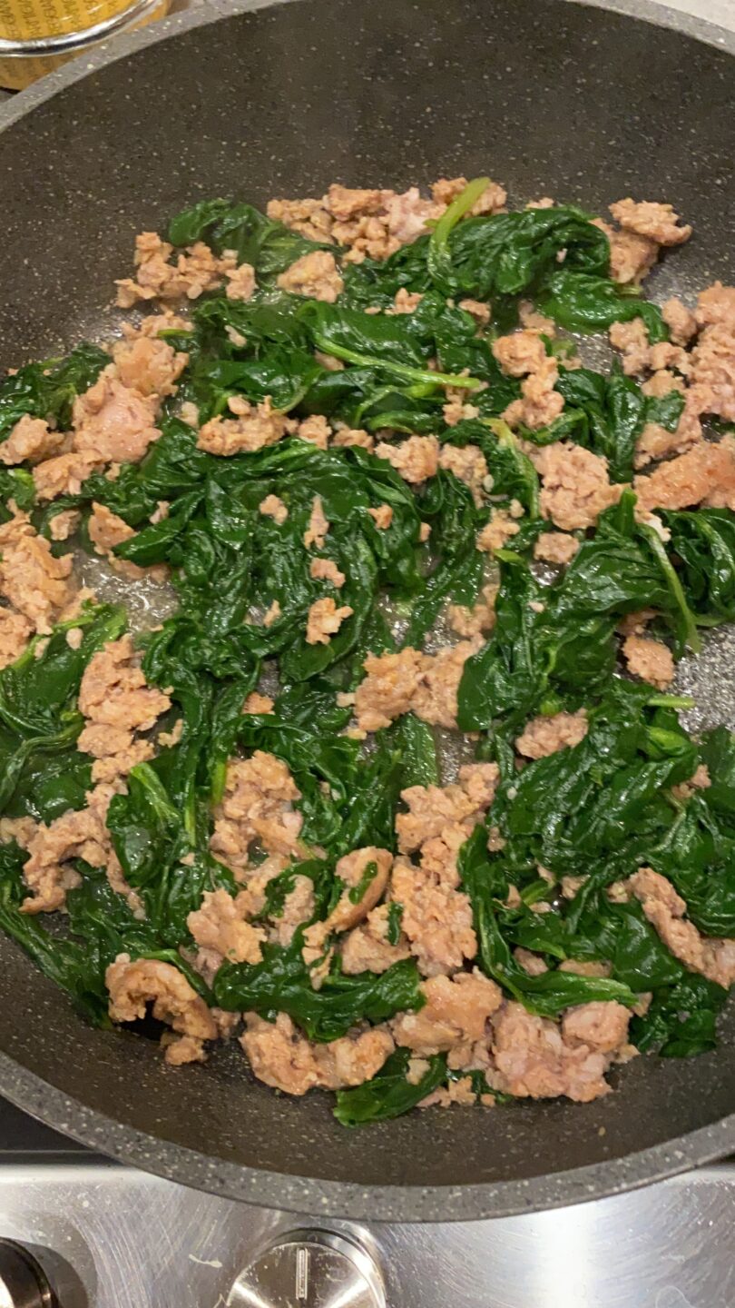 Sfoglia salsiccia provolone bietola