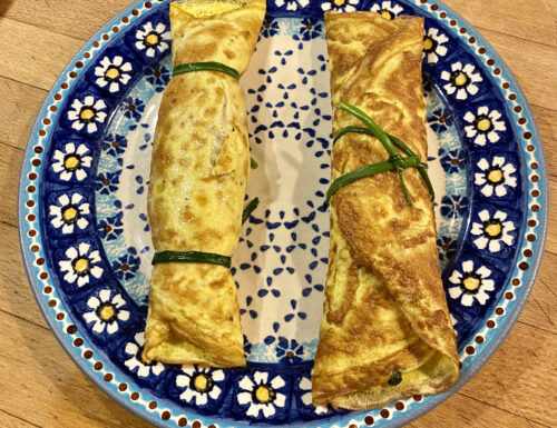 Crêpes salate verdura e formaggio