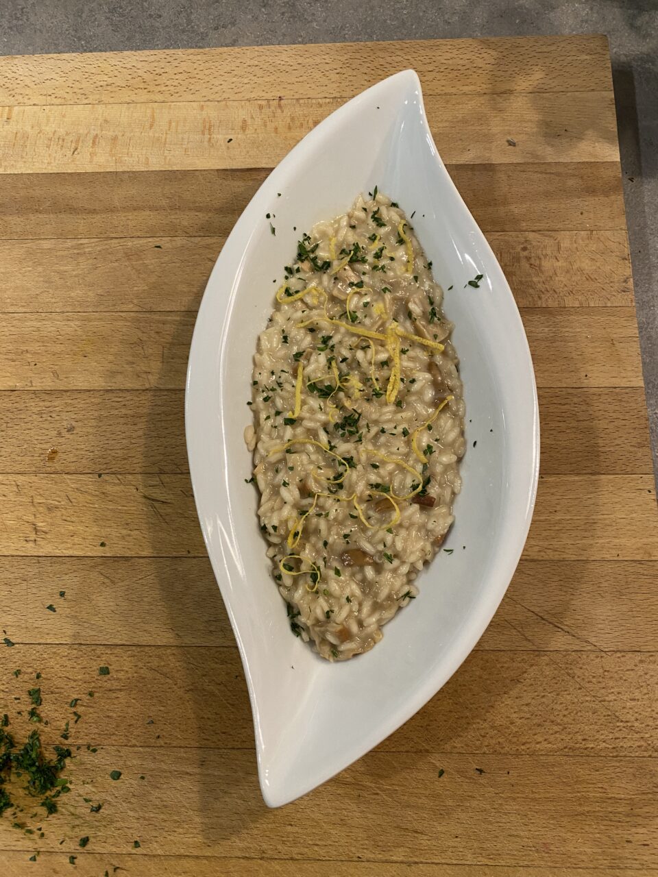 Risotto porcini secchi e gorgonzola