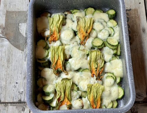 Teglia con zucchine al forno