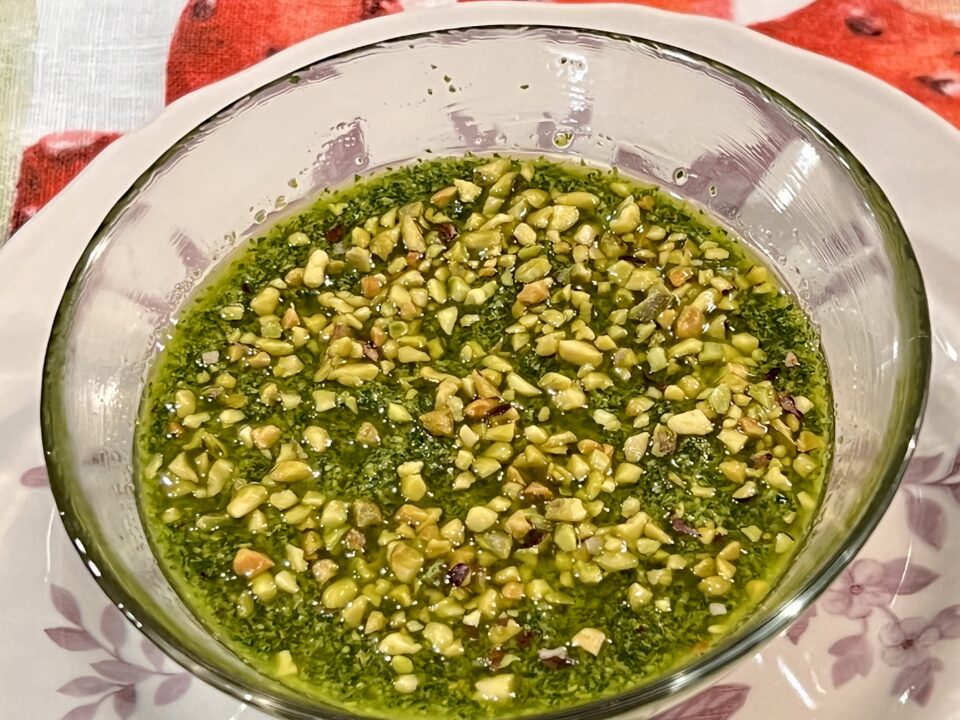 Pesto alla rucola e pistacchi