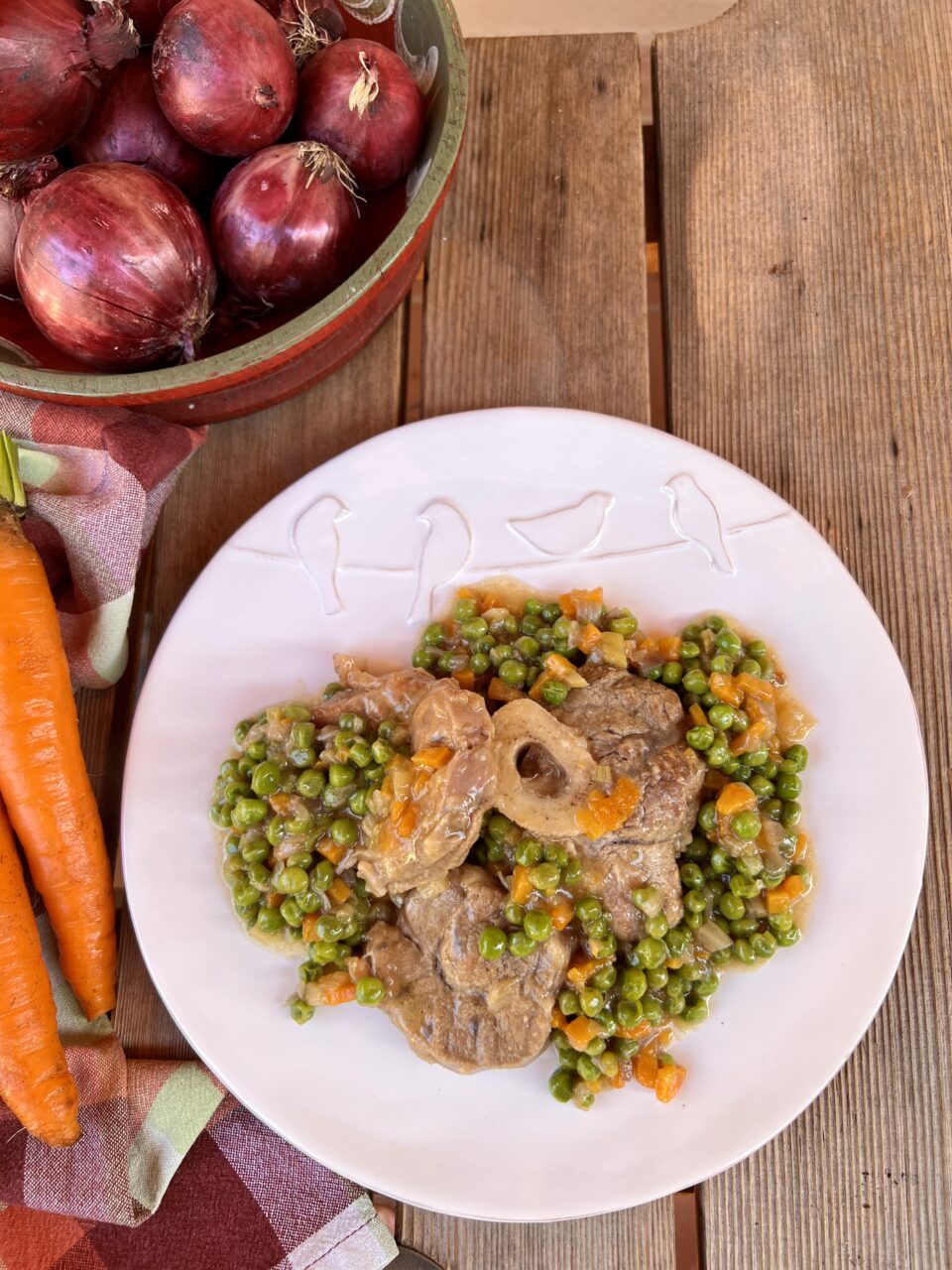 Ossobuco con piselli ricetta facile