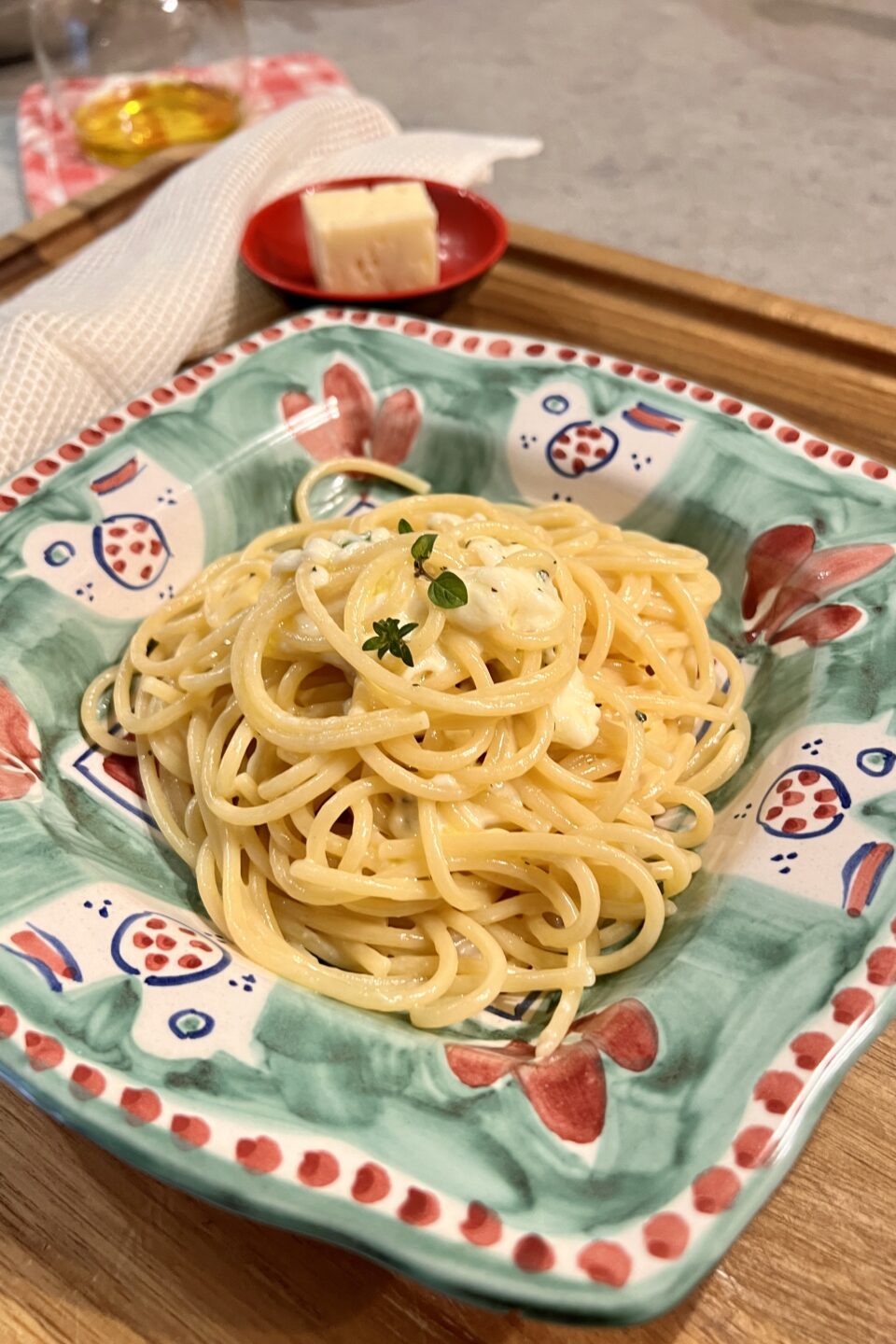 Spaghetti al formaggio toma