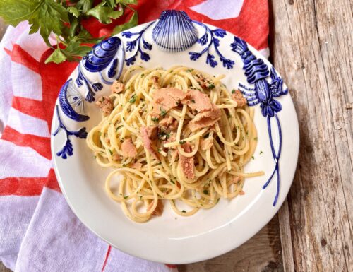 Pasta alla bottarga di tonno rosso