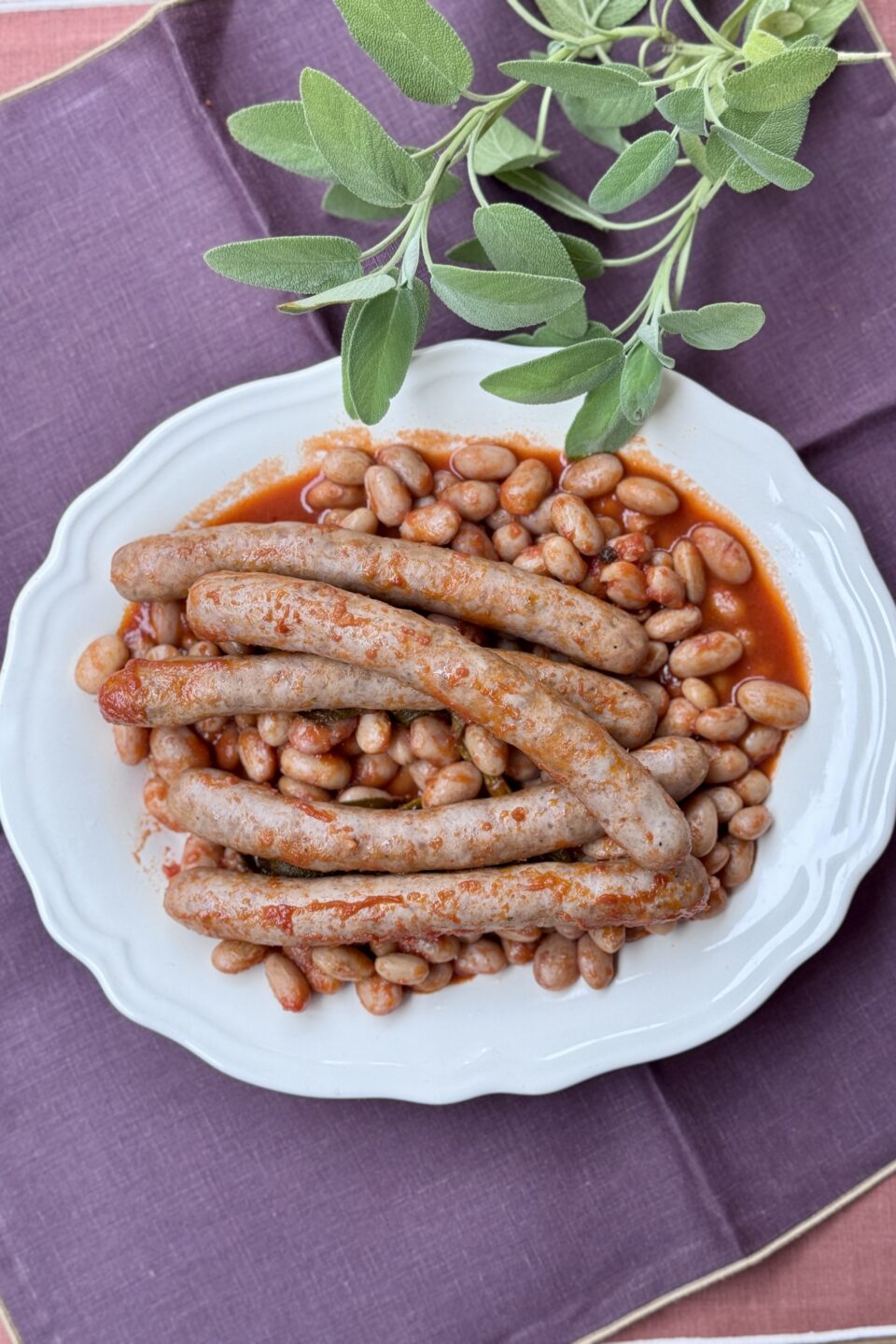 Luganega e fagioli borlotti