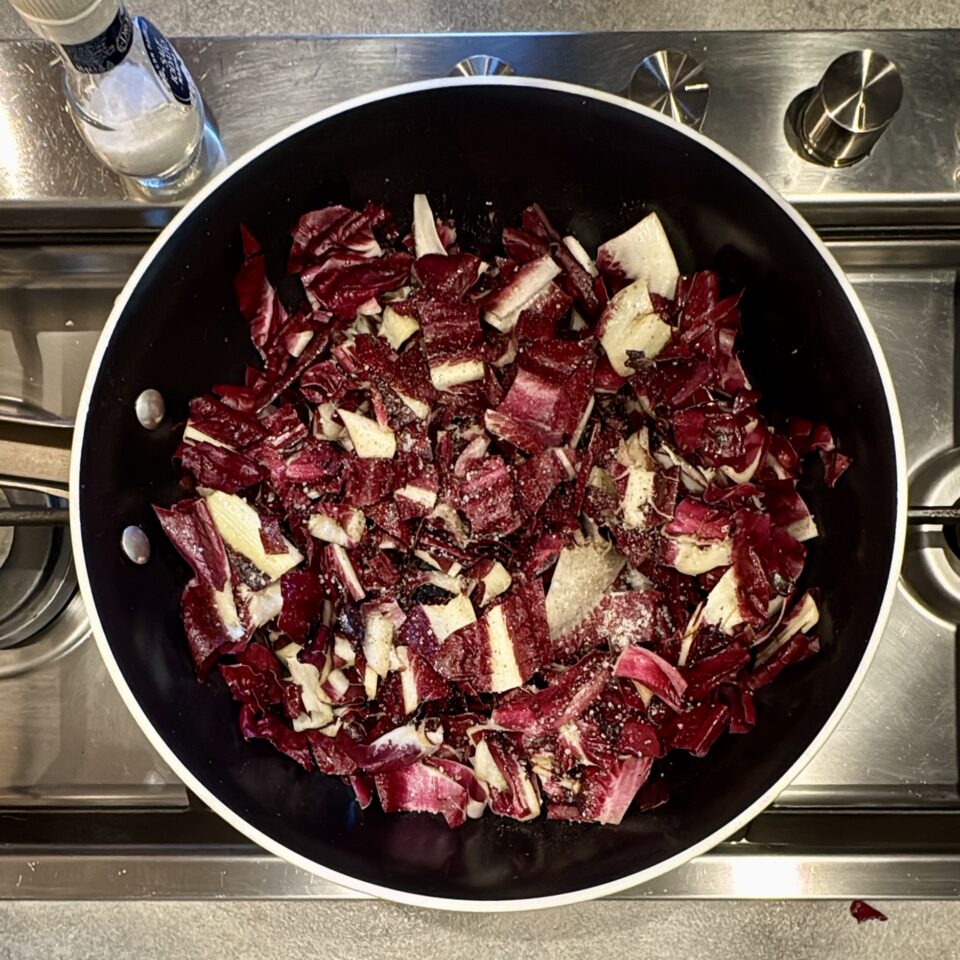 Spaghetti alla crema di radicchio