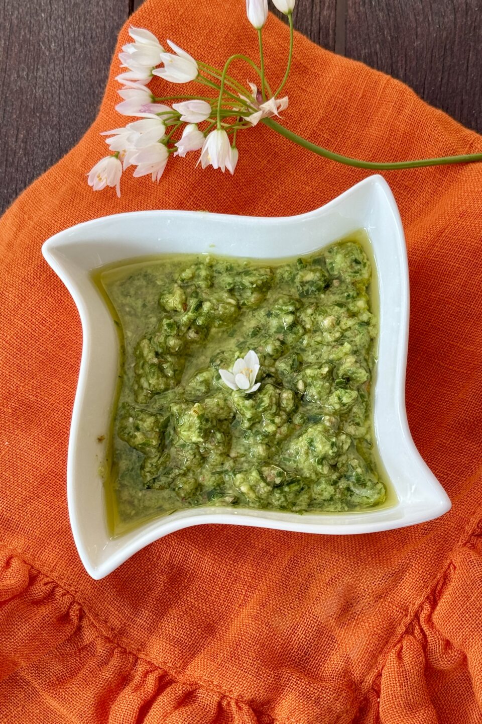 Pesto di aglio selvatico rosato