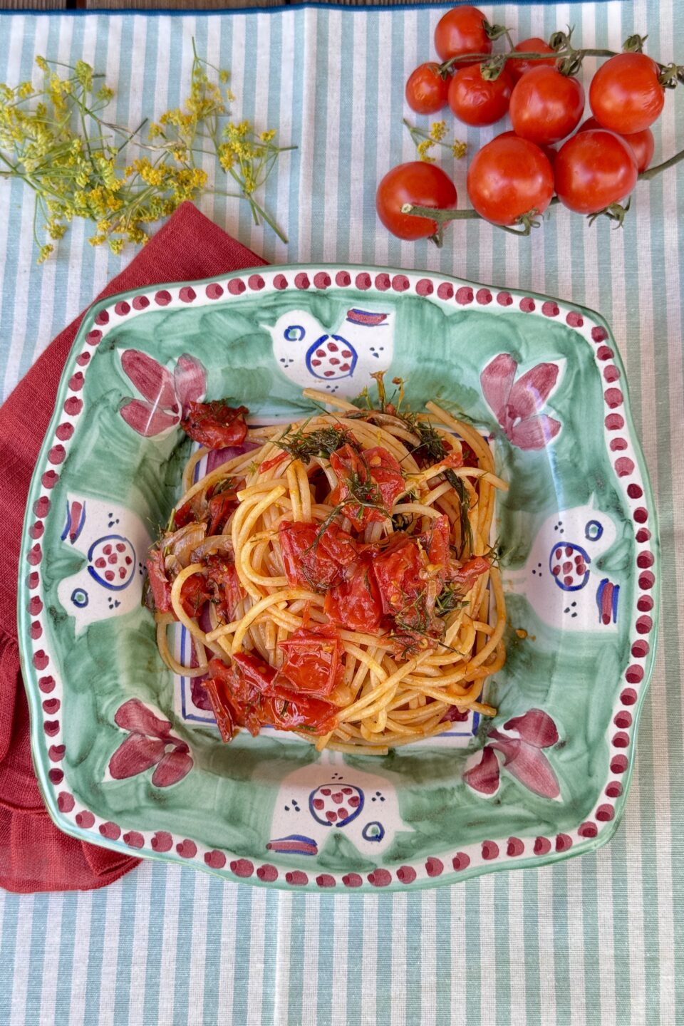Pasta con finocchio selvatico
