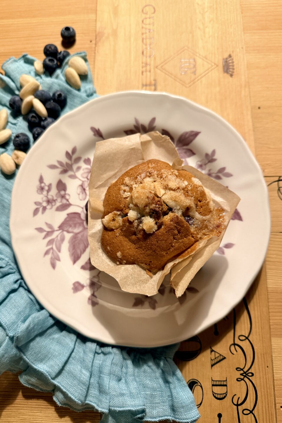 Muffin mirtilli polenta e yogur