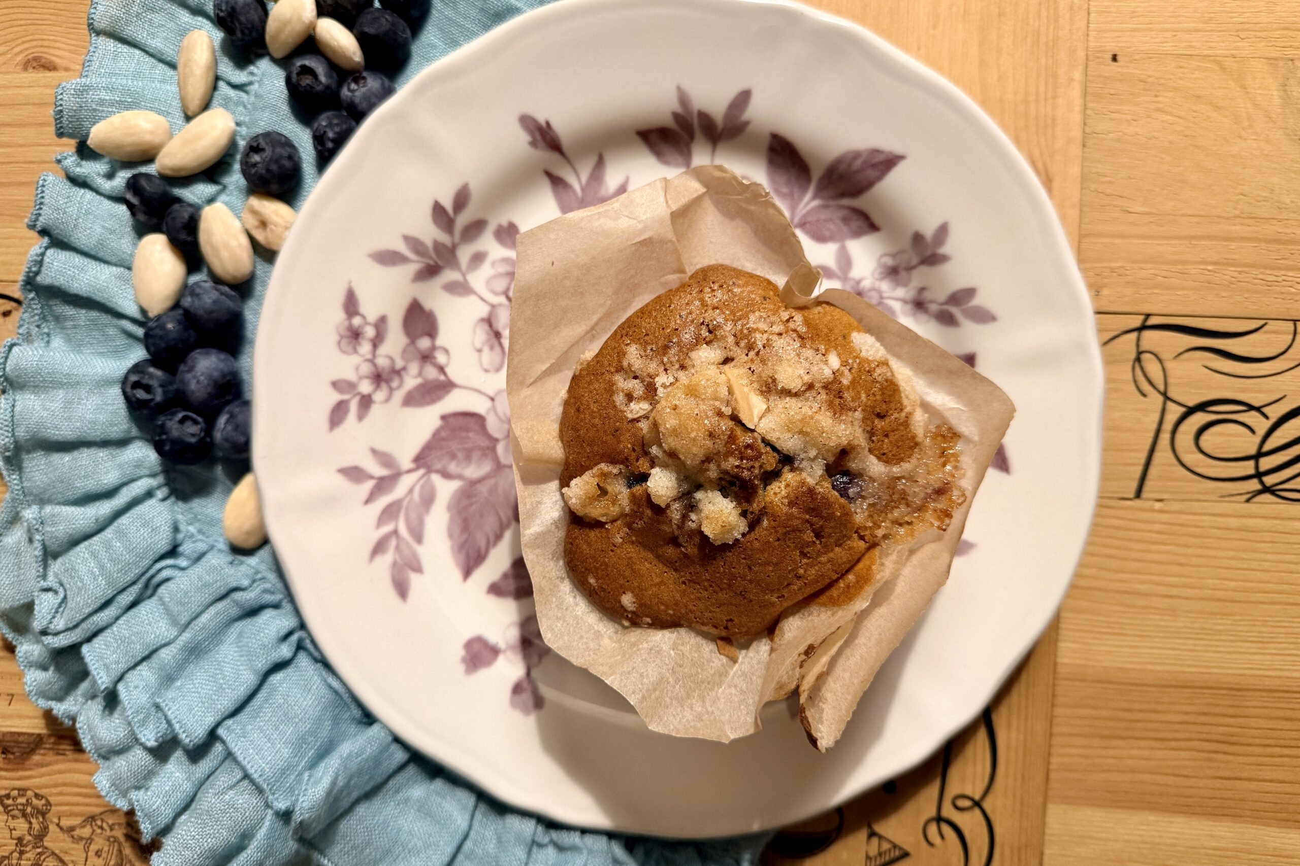 Muffin mirtilli polenta e yogur