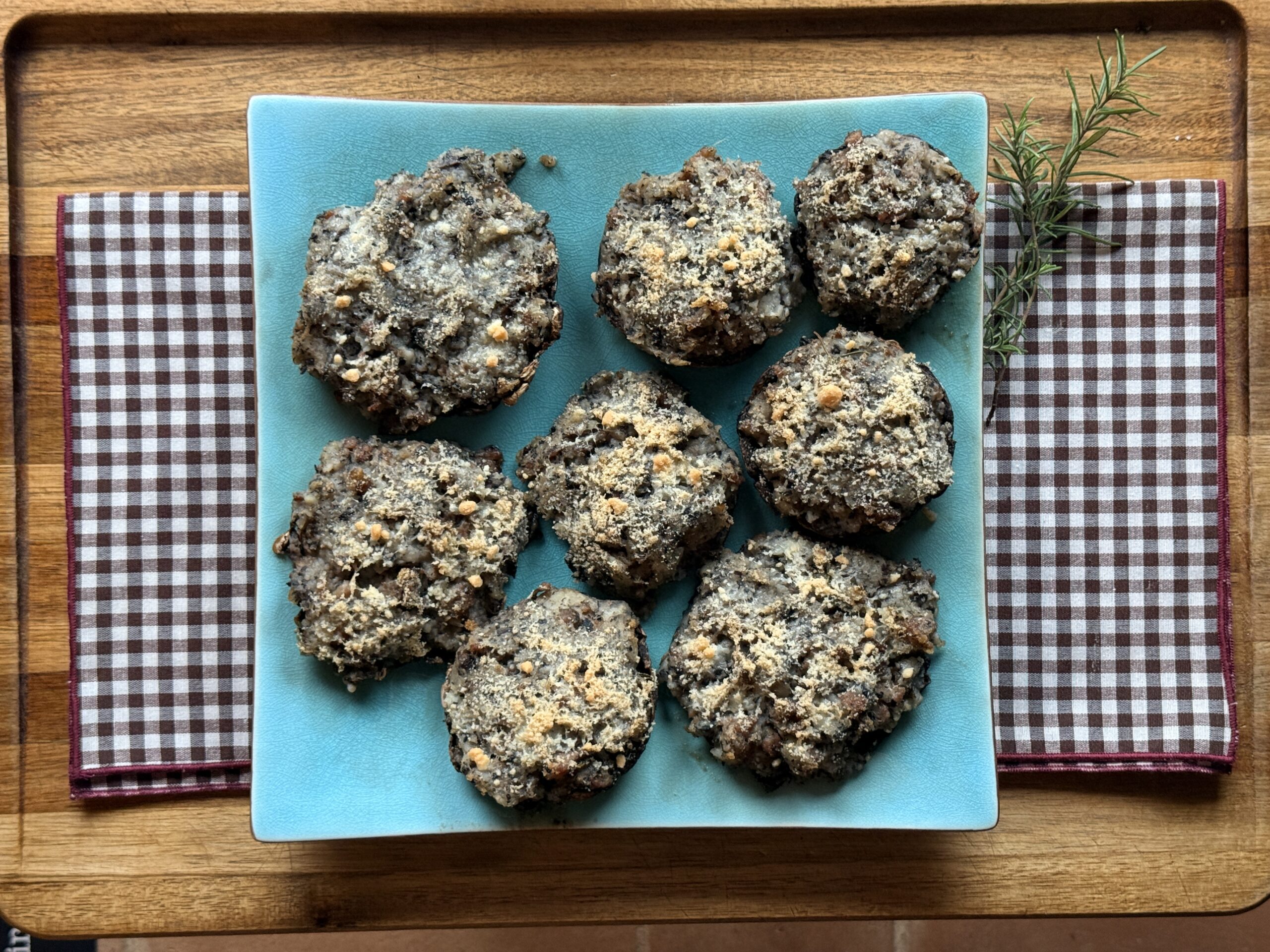 Funghi portobello ripieni al forno