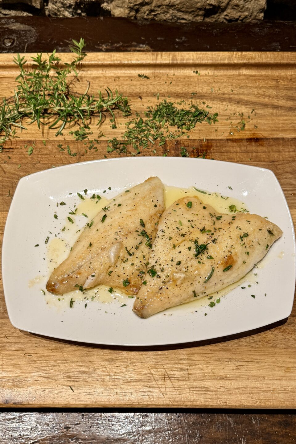 Filetti di orata al limone in padella