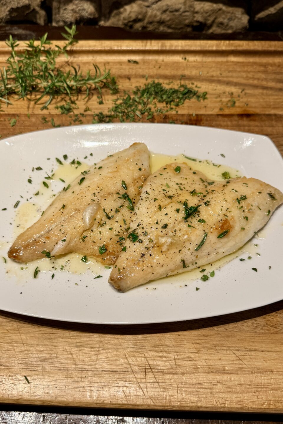 Filetti di orata al limone in padella