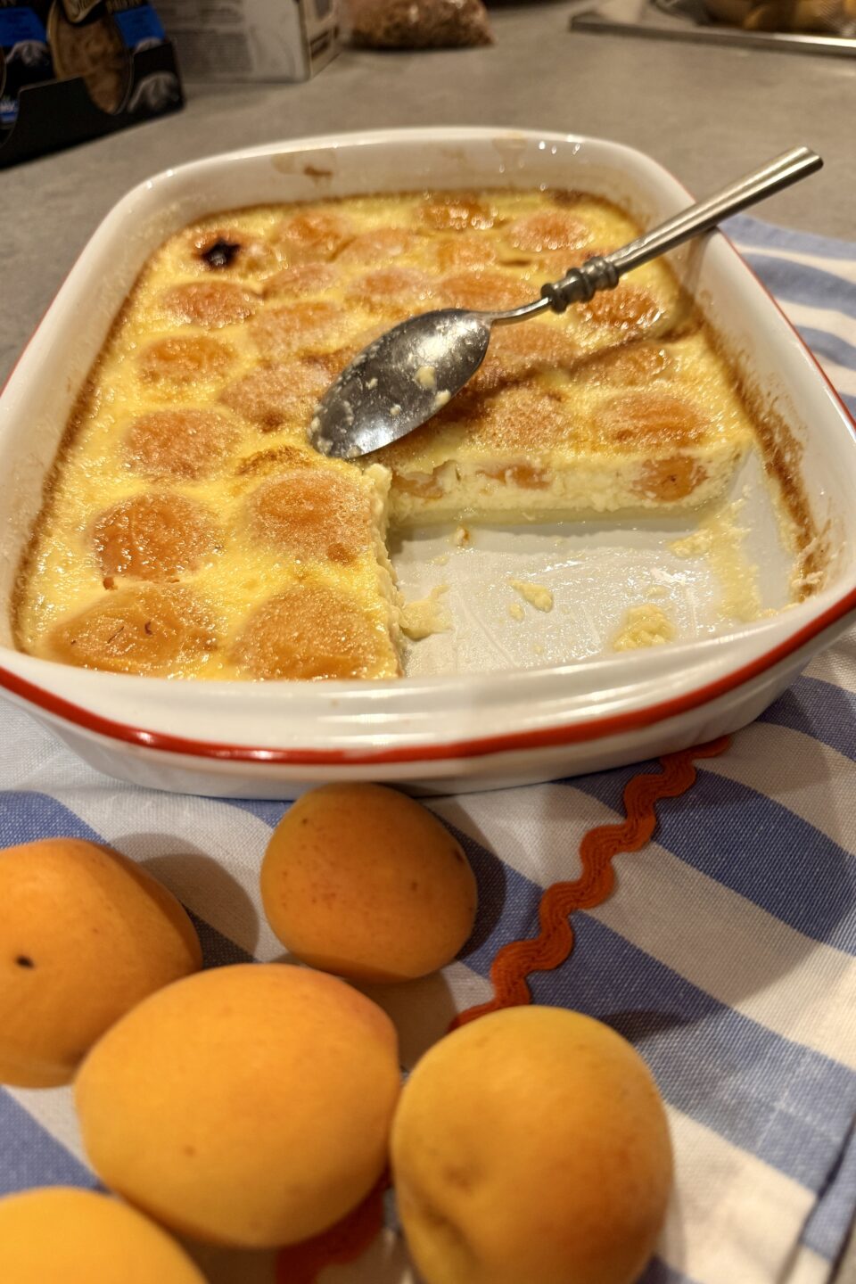 Clafoutis alle albicocche super cremoso